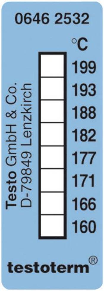 Měřicí proužky Testo testoterm, +161 až +204°C