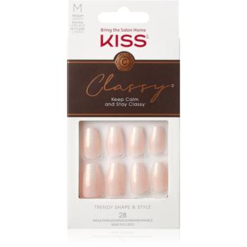 KISS Classy Nails Cozy Meets Cute umělé nehty medium 28 ks