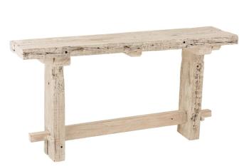 Vintage dřevěný konzolový stůl z recyklovaného dřeva Adelais - 150*37*77 cm 1683