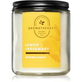 Bath & Body Works Lemon + Rosemary vonná svíčka I. 198 g