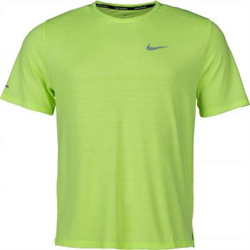 Nike DRI-FIT MILER Pánské běžecké tričko, zelená, velikost M
