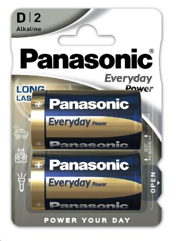 PANASONIC Alkalické baterie Everyday Power LR20EPS/2BP D 1, 5V (Blistr 2ks)