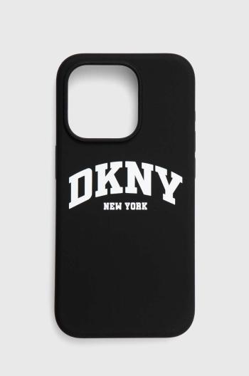 Obal na telefon Dkny iPhone 15 Pro 6.1" černá barva, DKHMP15LSNYACH