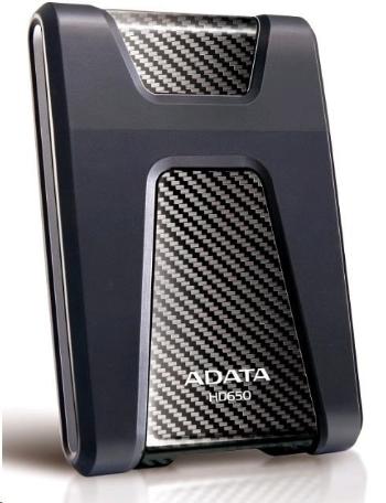 ADATA Externí HDD 4TB 2, 5\" USB 3.1 DashDrive Durable HD650, černý (gumový, nárazu odolný)