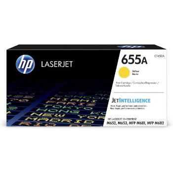 HP CF452A - originální toner HP 655A, žlutý, 10500 stran