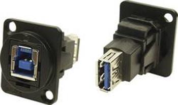 XLR adaptér USB B zdířka 3.0 na USB B zdířka 3.0 adaptér, vestavný Cliff CP30206NMB 1 ks