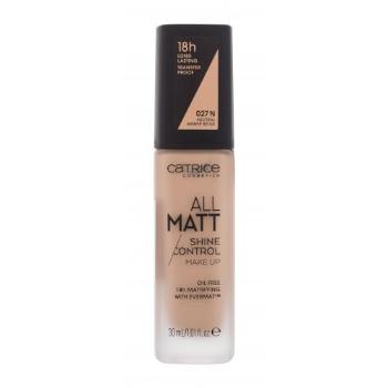 Catrice All Matt 30 ml make-up pro ženy 027 N Neutral Amber Beige na mastnou pleť; na problematickou pleť s akné