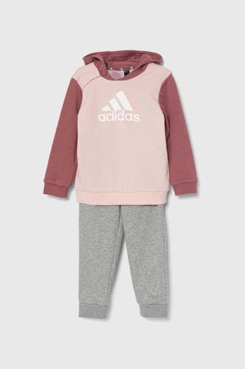 Dětská tepláková souprava adidas I CB FTOG růžová barva, IZ4960