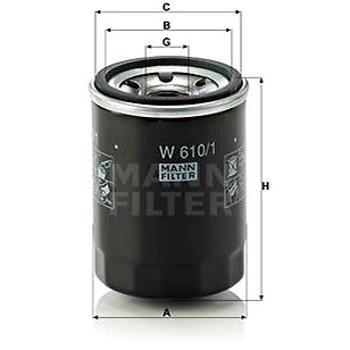 MANN-FILTER W610/1 pro vozy FIAT, SUBARU, SUZUKI, VW (W610/1)