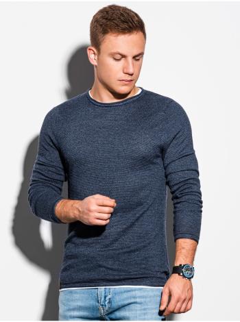 Modrý žíhaný pánský svetr Ombre Clothing E121