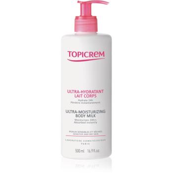 Topicrem UH BODY Ultra-Moisturizing Body Milk hloubkově hydratační tělové mléko pro suchou a citlivou pokožku 500 ml