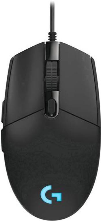 Optická herní myš Logitech Pro Hero 910-005440, s podsvícením, integrovaná profilová paměť, černá, modrá