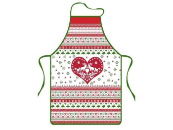 PROHOME - Zástěra kuchyňská Vánoce-Srdce