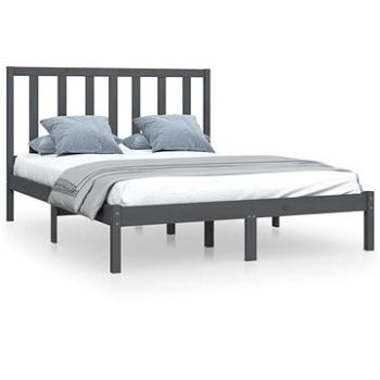 Rám postele šedý masivní borovice 120 × 190 cm Small Double, 3105132 (3105132)