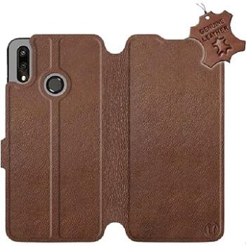 Flip pouzdro na mobil Huawei P Smart 2019 - Hnědé - kožené -  Brown Leather (5903226715213)