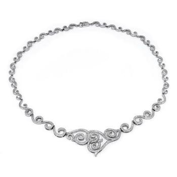 Silvego Stříbrný náhrdelník PRINCESS s micro zirconia JJJN0270