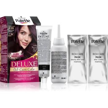 Schwarzkopf Palette Deluxe permanentní barva na vlasy odstín 4-99 880 Aubergine