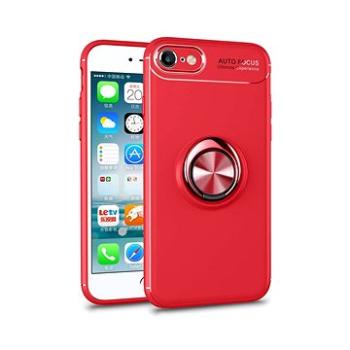 TopQ Kryt iPhone SE 2022 Červená s Červenám prstenem 74635 (Sun-74635)