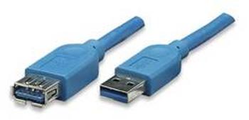 USB 3.0 prodlužovací kabel TECHly ICOC-U3-AA-30-EX ICOCU3-AA-30-EX, 3.00 m, modrá