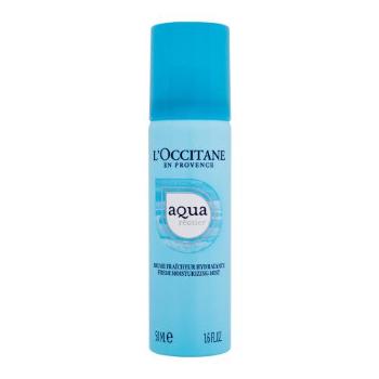 L'Occitane Aqua Réotier Fresh Moisturizing Mist 50 ml pleťová voda a sprej pro ženy na dehydratovanou pleť; na unavenou pleť