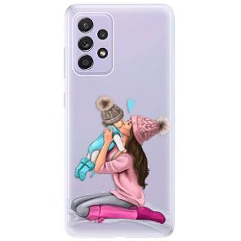 iSaprio Kissing Mom - Brunette and Boy pro Samsung Galaxy A52/ A52 5G/ A52s (kmbruboy-TPU3-A52)