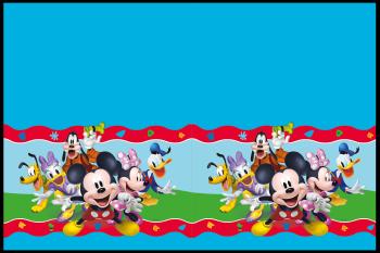 Procos Papírový ubrus - Mickey Mouse Rock 120x180 cm
