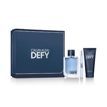 Calvin Klein Defy Dárková sada pánská toaletní voda 100 ml, miniaturka pánská toaletní voda 10 ml a sprchový gel na tělo a vlasy 100 ml