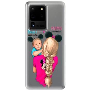 iSaprio Mama Mouse Blonde and Boy pro Samsung Galaxy S20 Ultra (mmbloboy-TPU2_S20U)