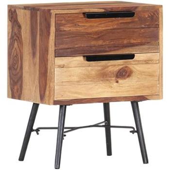 Noční stolek 40 x 30 x 50 cm masivní sheeshamové dřevo (287363)