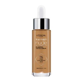 L'Oréal Paris True Match Nude Plumping Tinted Serum 30 ml make-up W 5-6 Medium-Tan na všechny typy pleti; na rozjasnění pleti; na dehydratovanou pleť