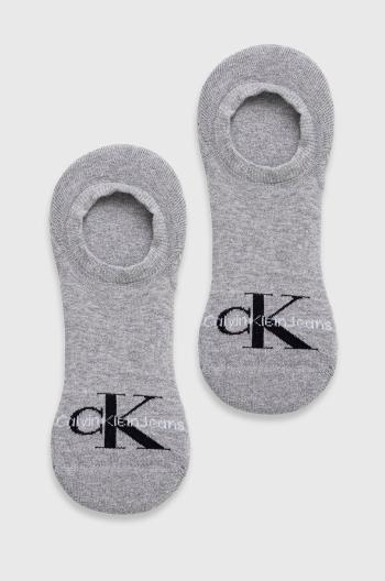 Ponožky Calvin Klein Jeans pánské, šedá barva