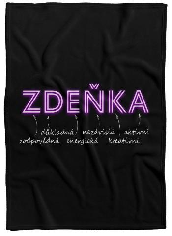 Deka Ženská jména – NEON (Jméno: Zdeňka, Podšití beránkem: NE)