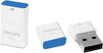 USB flash disk Philips PICO FM16FD85B/00, 16 GB, USB 2.0, modrá