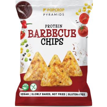 Popcrop Protein Barbecue Chips proteinové chipsy bez lepku 80 g