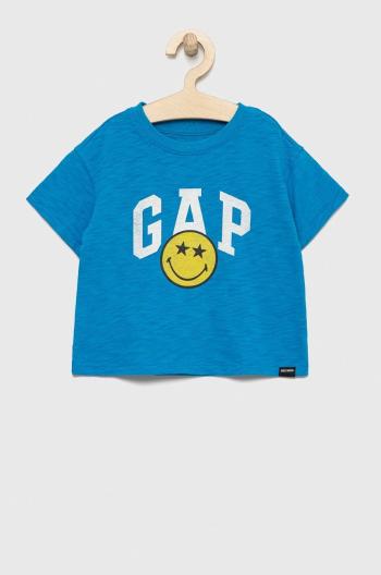 Dětské bavlněné tričko GAP x smiley world