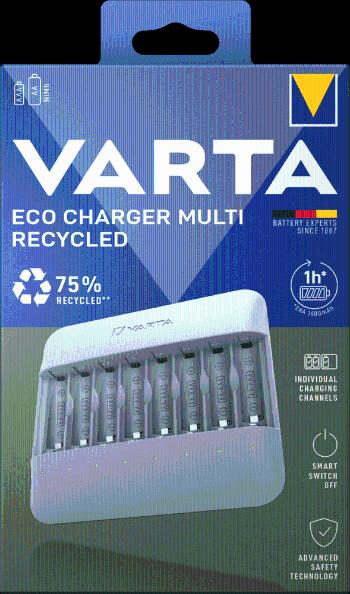 Varta nabíječka baterií Eco Charger Multi Recycled Box (57682101111)