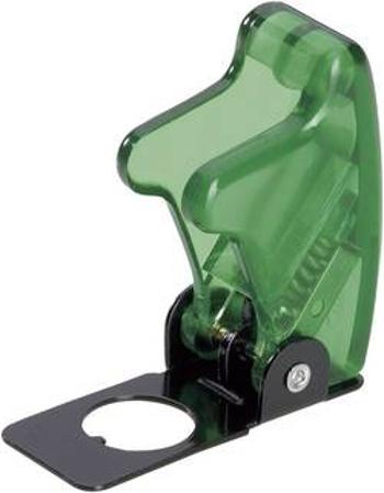 Bezpečnostní kryt TRU COMPONENTS TC-R17-10B GREEN, zelená (transparentní, TC-R17-10B) , 1 ks