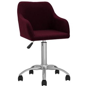 Otočná jídelní židle fialová textil, 3089786 (3089786)