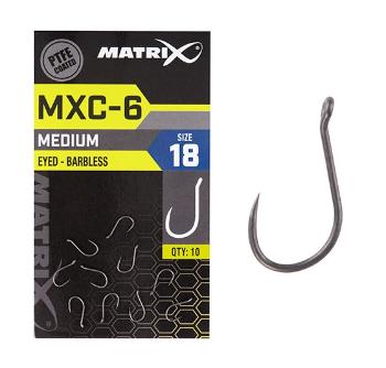 Matrix háčky mxc-6 barbless eyed 10 ks - velikost 16
