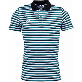 Umbro STRIPE COTTON POLO Pánské polo triko, černá, velikost S