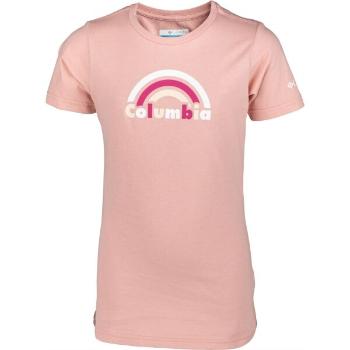 Columbia MISSION LAKE SHORT CRAPHIC SHIRT Dívčí tričko, růžová, velikost M