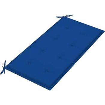 Poduška na zahradní lavici královsky modrá 100x50x4 cm textil (314075)