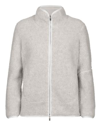 dámské merino  ICEBREAKER Wmns RealFleece Sherpa LS Zip, Ecru Heather/Snow (vzorek) velikost: S