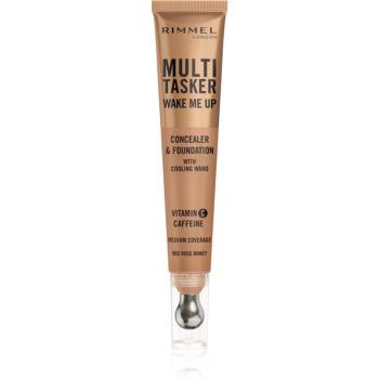 Rimmel Multi-Tasker Wake Me Up make-up a korektor pro rozjasnění pleti odstín 65 Rose Honey 20 ml