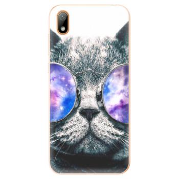 Odolné silikonové pouzdro iSaprio - Galaxy Cat - Huawei Y5 2019