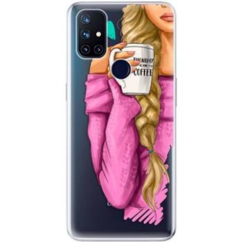 iSaprio My Coffe and Blond Girl pro OnePlus Nord N10 5G (coffblon-TPU3-OPn10)