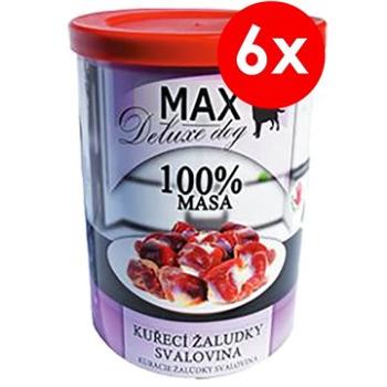 MAX deluxe kuřecí žaludky - svalovina 400 g, 6 ks (8594025082803)