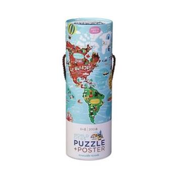 Puzzle a plakát - Světová města (200 ks) (732396287436)