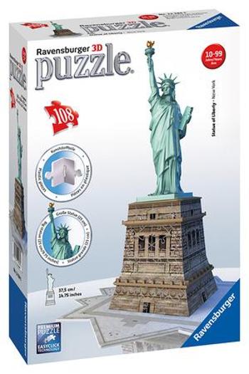 RAVENSBURGER 3D puzzle Socha Svobody, New York 108 dílků