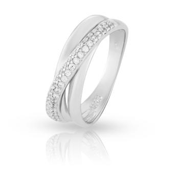 JVD Elegantní stříbrný prsten se zirkony SVLR0234XH2BI 54 mm